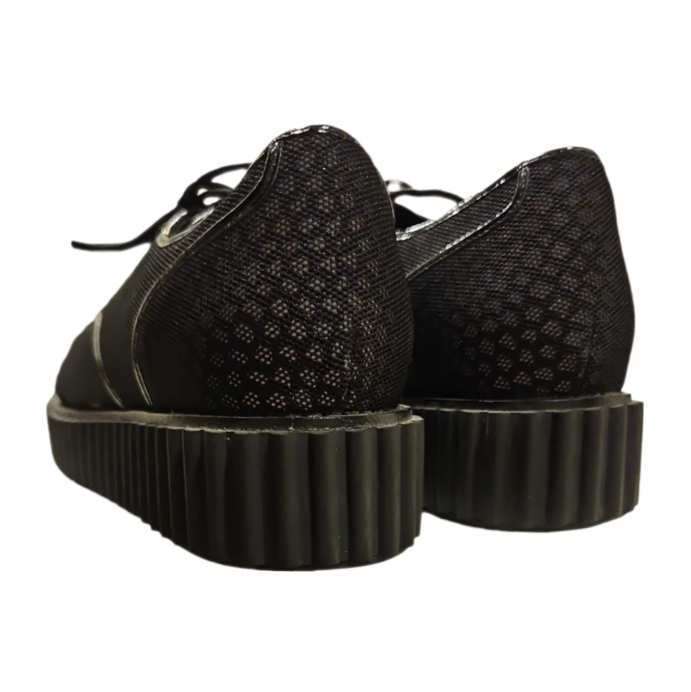 KAT MACONIE | Black Mesh Platform Oxfords in Size US 10
